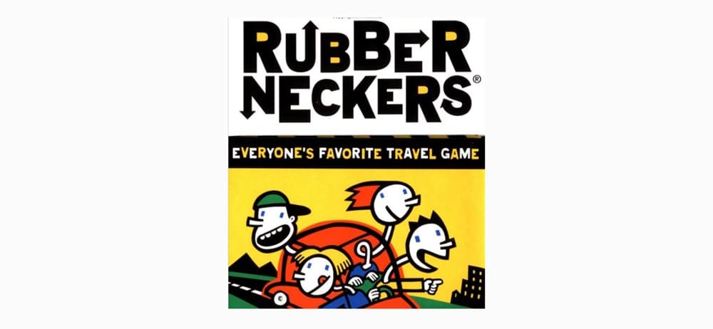 A view of the cover page of the Rubber Neckers book, available on Amazon.