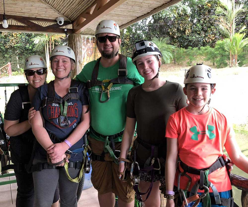 Costa Rica Family Trip Ziplining