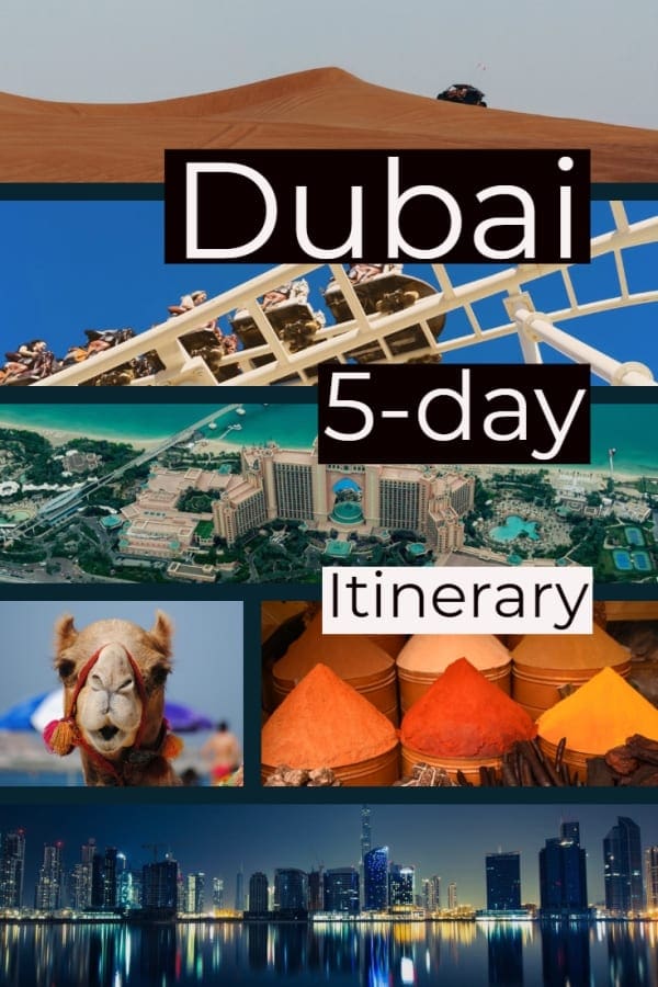 Online banner - What to see in Dubai in 5 days, Itinerary by Happiness Travels Here
