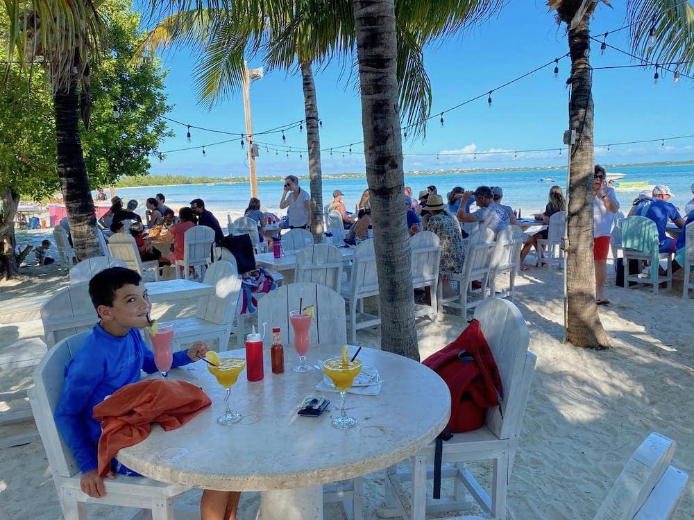 Photo: Dining at Bugaloo's in Turks and Caicos by Vivian Yip