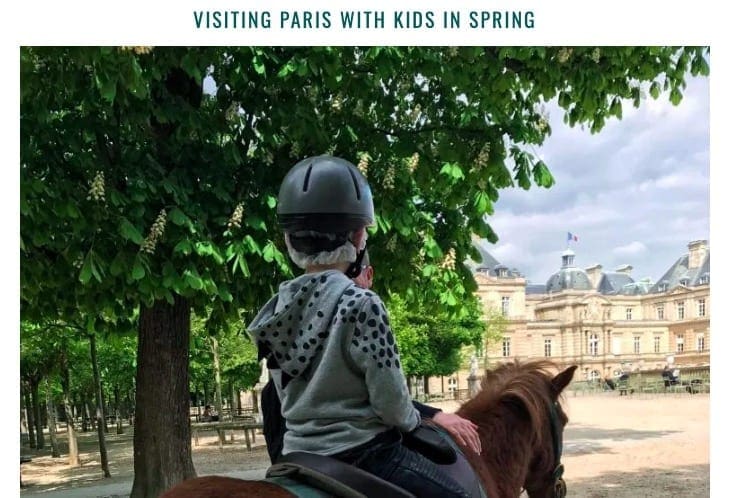 Screengrab from Erin At Large's blog on Paris with kids.