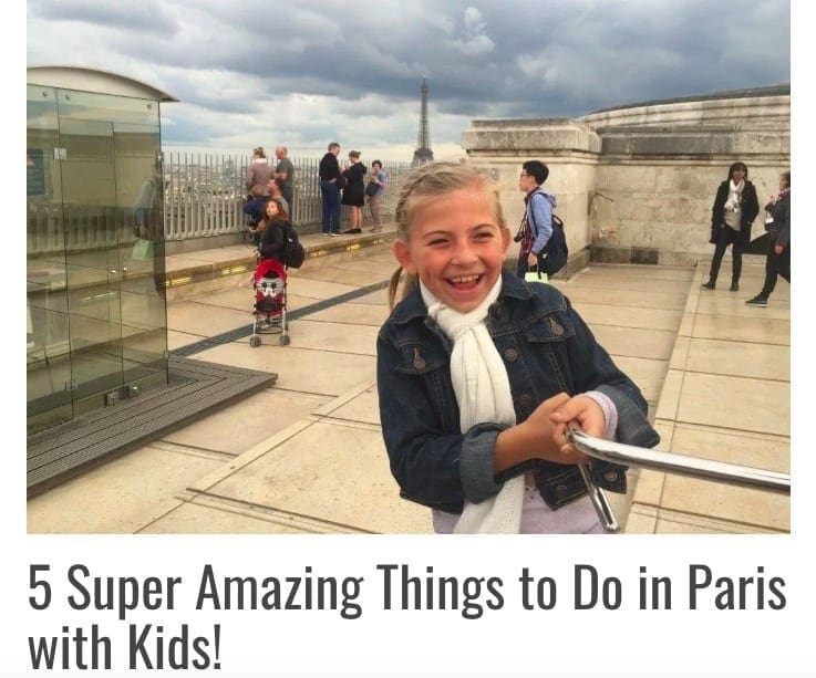 Screengrab from Global Munchkins, one of the best family travel blogs on Paris with kids.