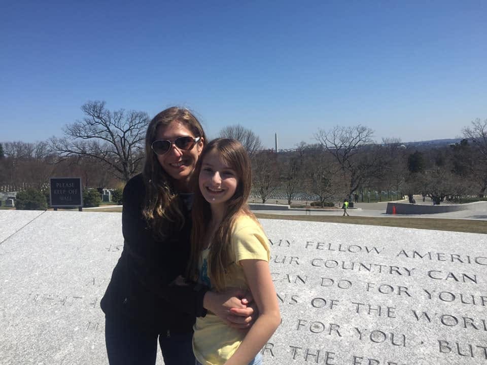 Mom and daughter in Washington DC