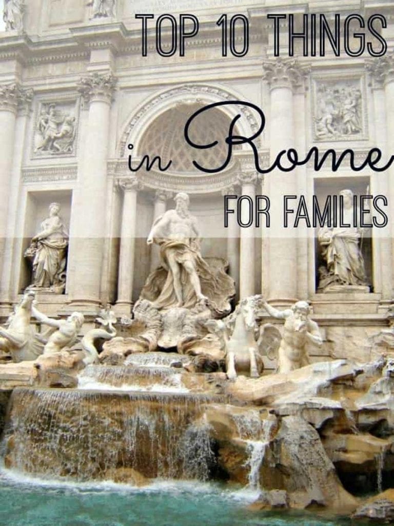 Screen grab of Traveling Mom website - The Best Blogs on Visiting Rome with Kids.
