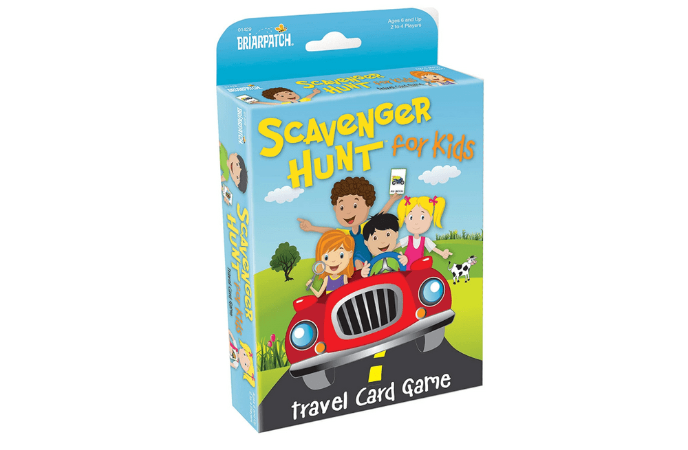 A view of the Scavenger Hunt for Kids deck. Travel Scavenger Hunt games are the perfect family road trip games.