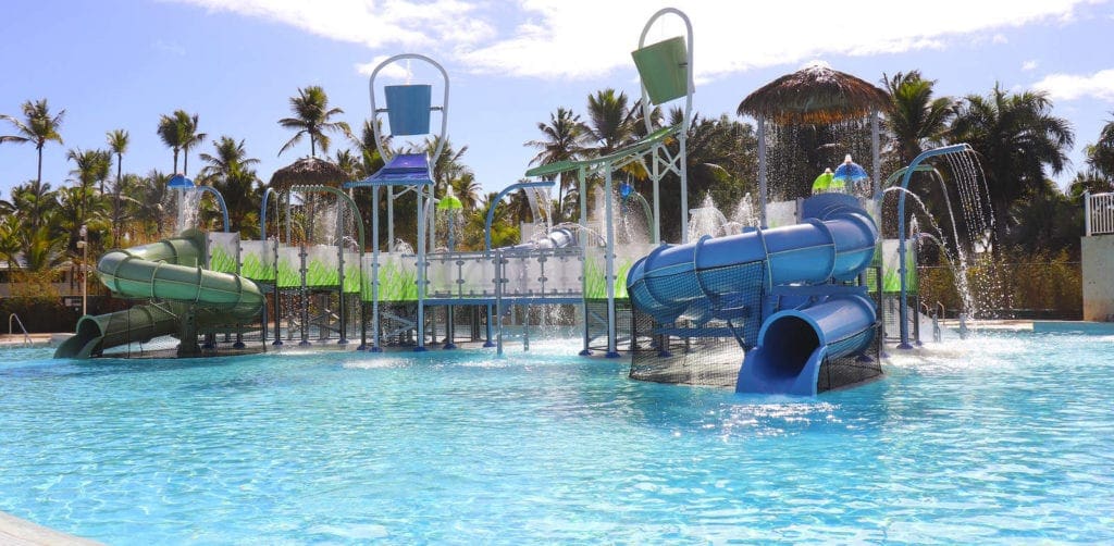A view of the awesome park at Meliá Caribe Beach Resort.