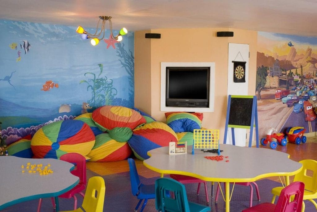 A view of the kids club at Holiday Inn Montego Bay, featuring fun toys and bright colors, one of the best Caribbean resorts with baby clubs.