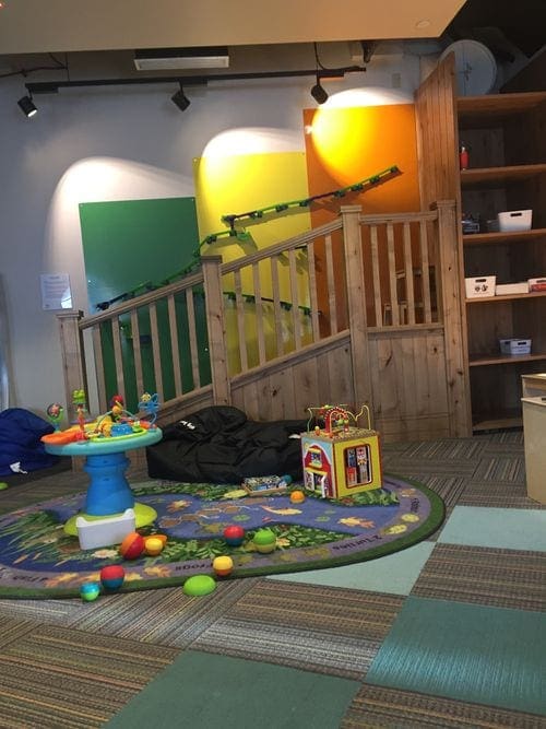 Toys and colorful displays at the Imagination Station, one of the best kid-friendly activities in Vail.