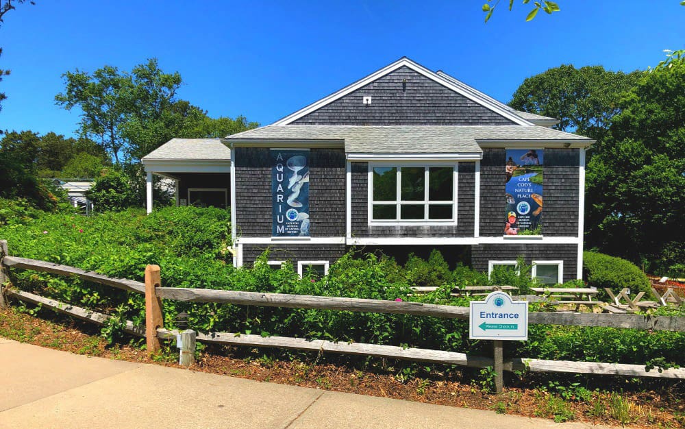 The exterior of the main building of the Cape Cod Museum of Natural History.